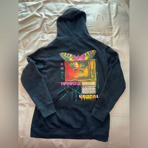 Vitriol Black Butterfly Zip Up Hoodie